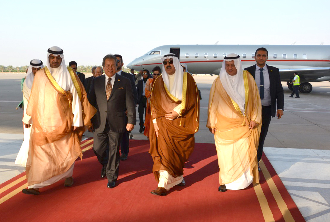 Malaysian Minister of Foreign Affairs Dato' Sri Anifah Aman arrives in kuwait