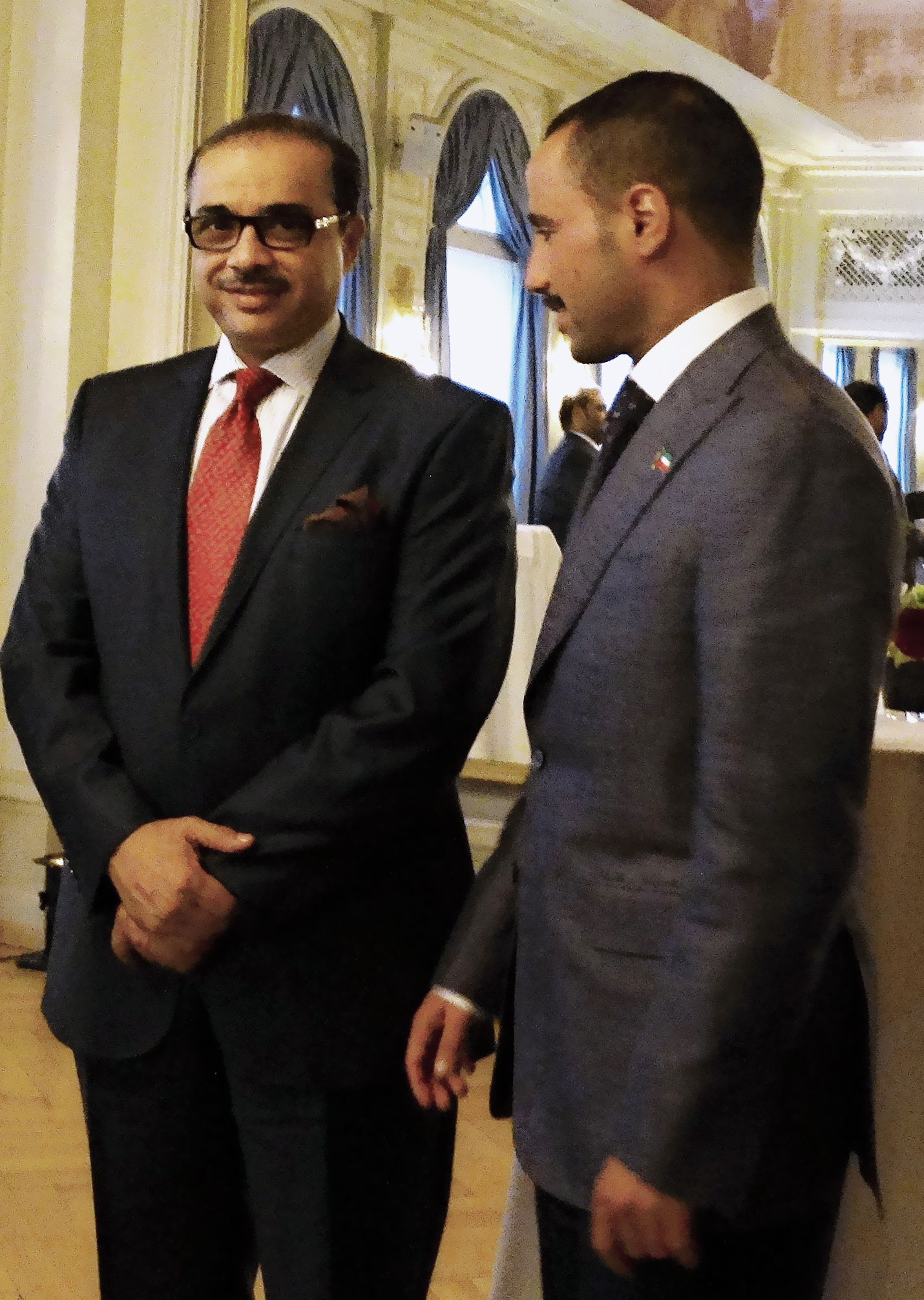 the National Assembly Speaker Marzouq Ali Al-Ghanim with Ambassador Bader Al-Tunaib