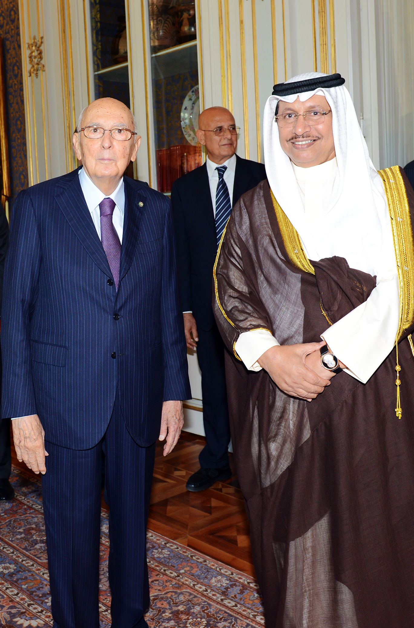 His Highness the Prime Minister (of Kuwait) Sheikh Jaber Al-Mubarak Al-Hamad Al-Sabahwith Italian President