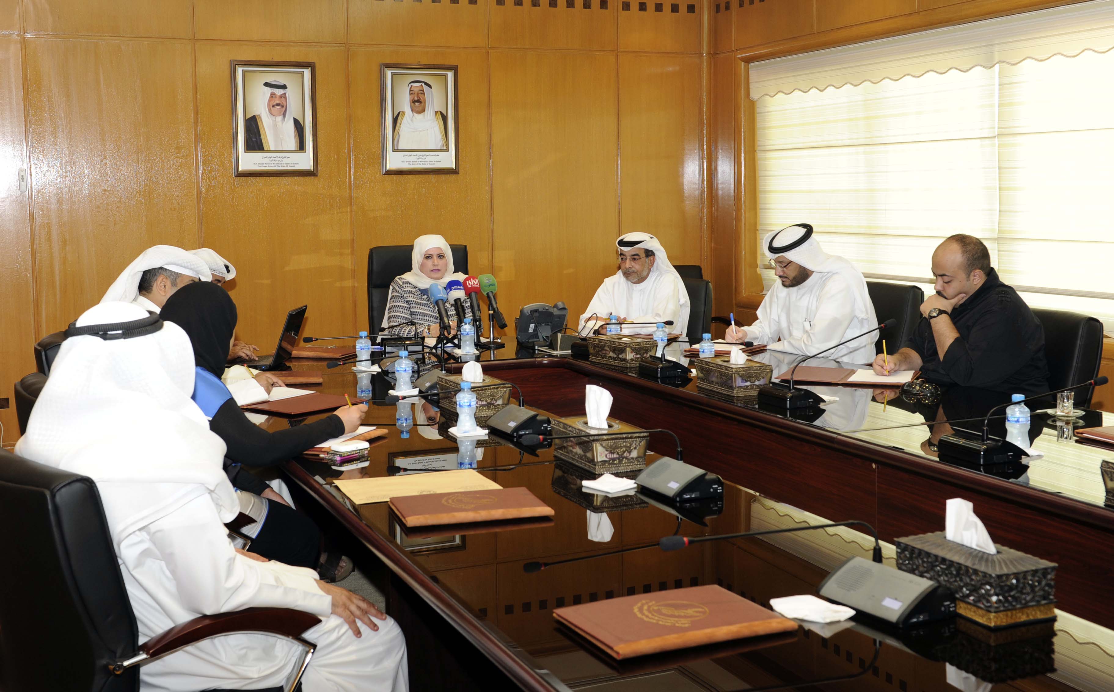 Director General of the Public Authority of Agriculture Affairs and Fish Resources (PAAFR) Nabila Al-Khalil during the meeting