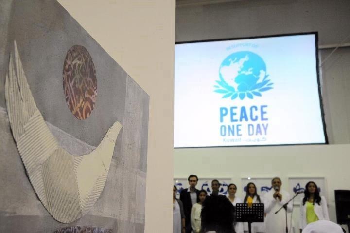 جانب من احتفالية اليوم العالمي للسلام الاولي التي اقيمت في الكويت