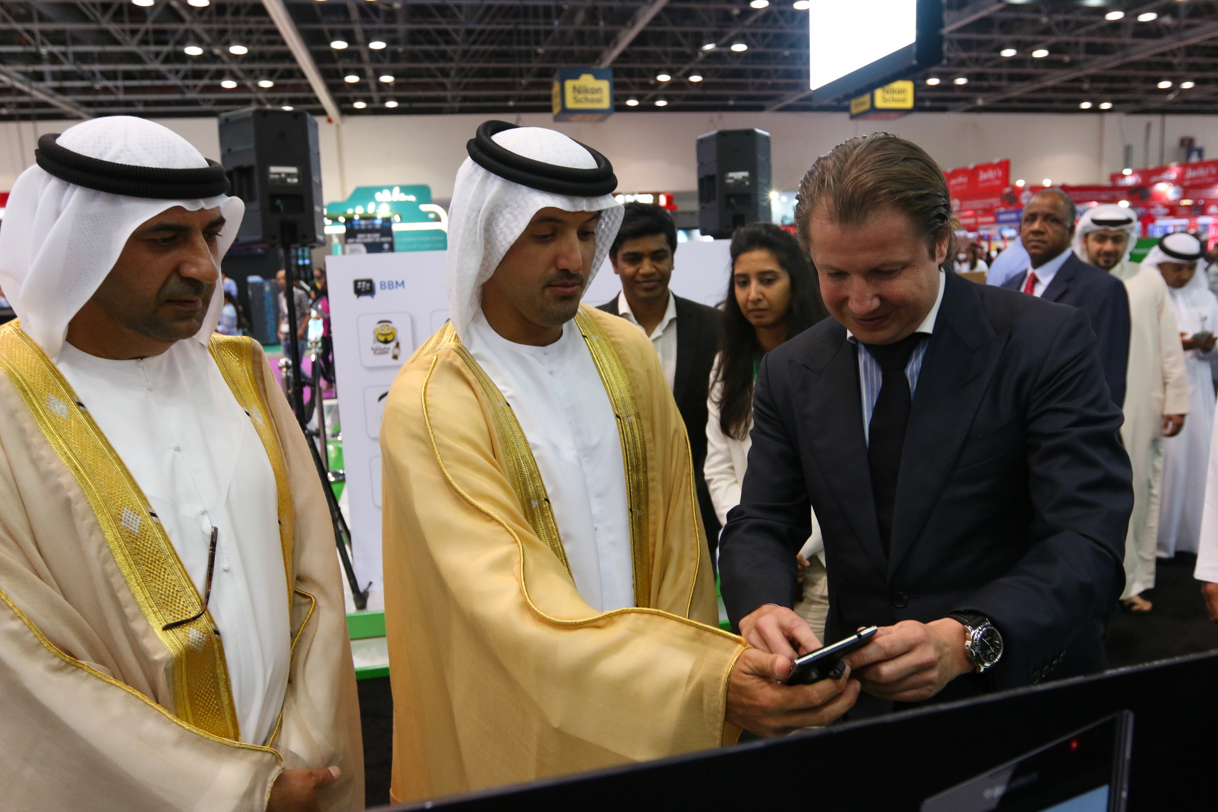 Director General of Dubai's Department of Tourism and Commerce Marketing (DTCM), Helal Saeed Al Marri during the opening day of Gitex Shopper 2014 in Dubai World Trade Centre