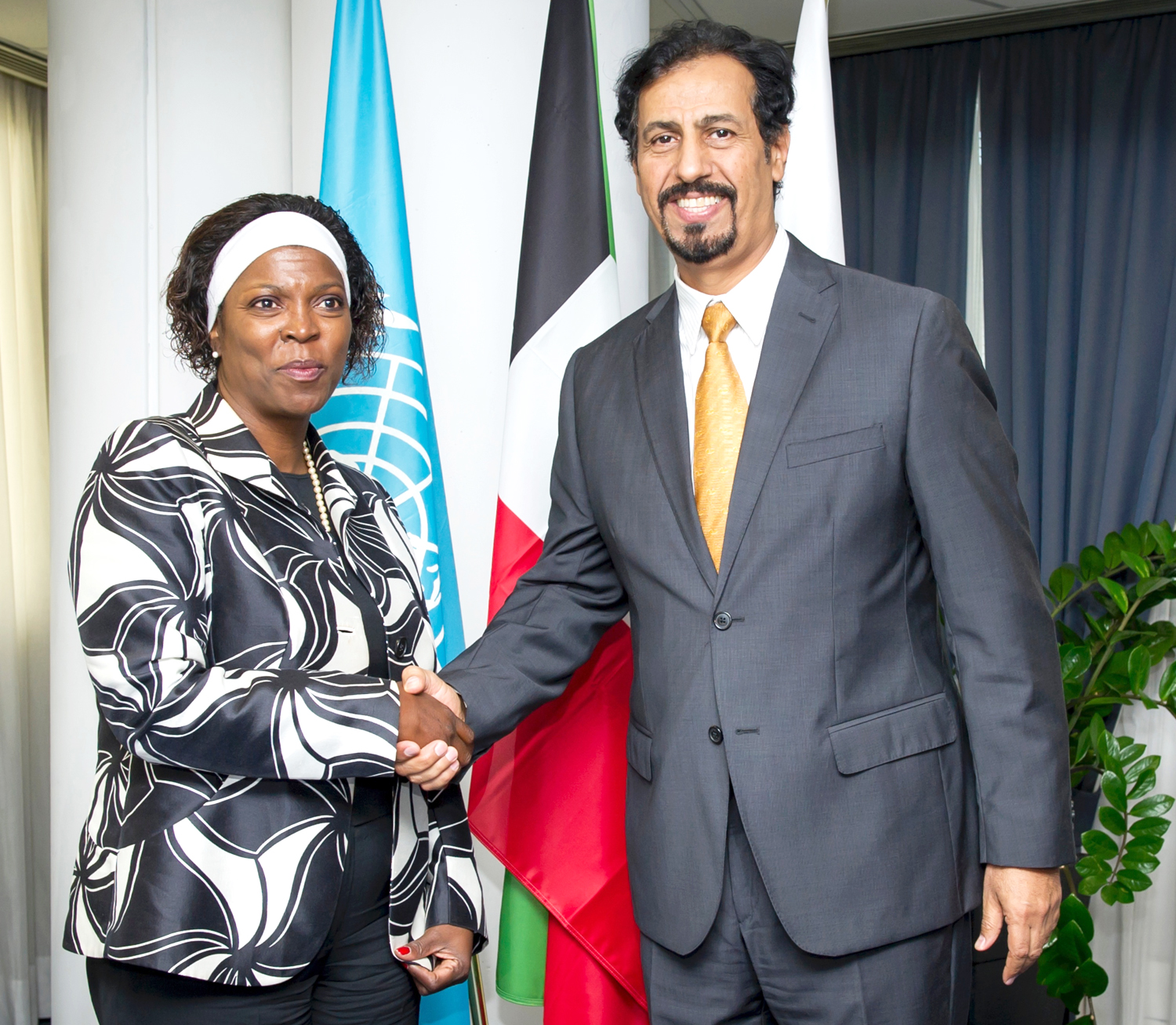WFP Executive Director Ertharin Cousin welcomes Kuwait's Ambassador to Italy Sheikh Ali Al-Khaled Al-Sabah