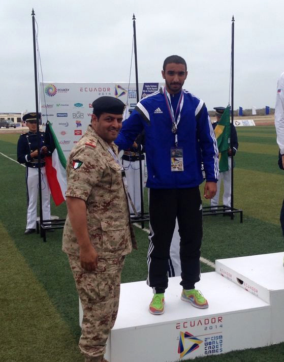 Kuwaiti cadet and athlete Officer Hamed Saleem Al-Askar