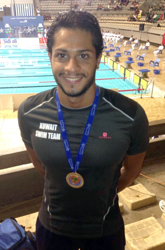 Kuwaiti swimmer Ahmad Al-Bader