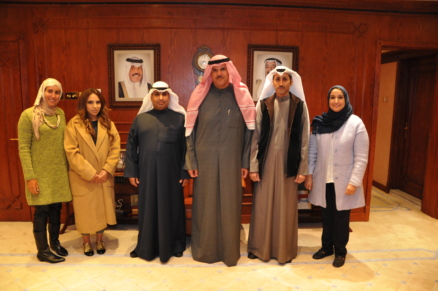 Minister of Information and Minister of State for Youth Affairs Sheikh Salman Sabah Al-Salem Al-Humoud Al-Sabah meets Kuwait Jurists Association