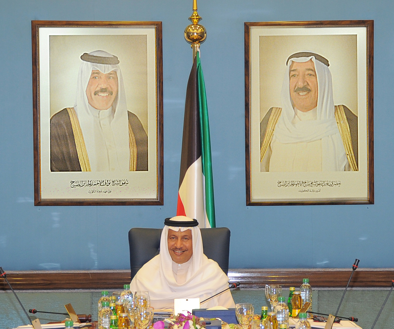 His Highness the Prime Minister Sheikh Jaber Al-Mubarak Al-Hamad Al-Sabah presides the cabinet meeting