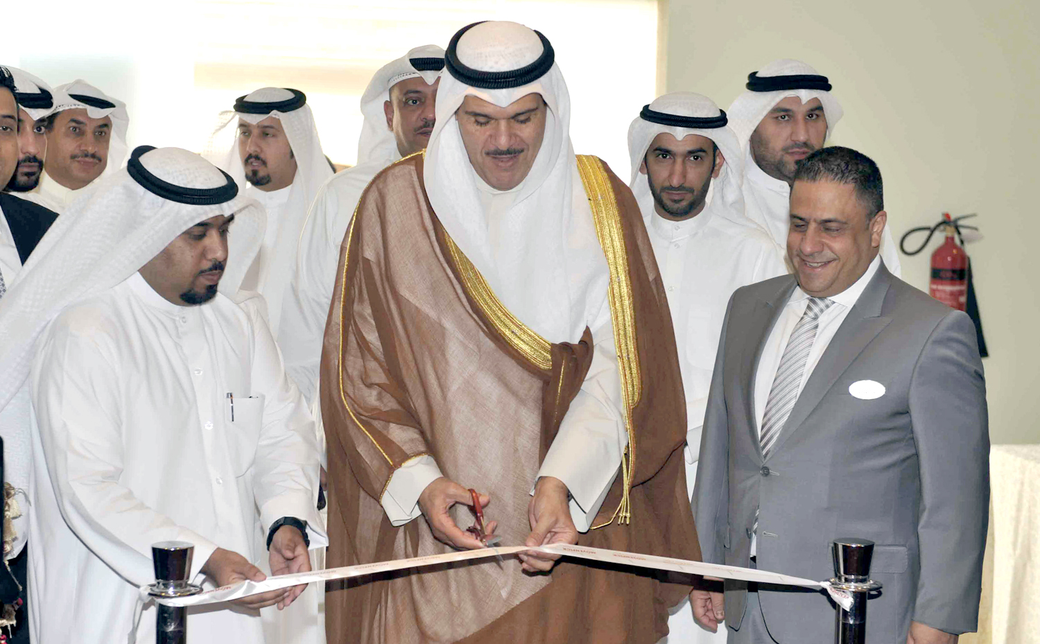 Minister of Information and Minster of State for Youth Affairs Sheikh Salman Sabah Salem Al-Humoud Al-Sabah During inaugurating the fourth special needs' fair