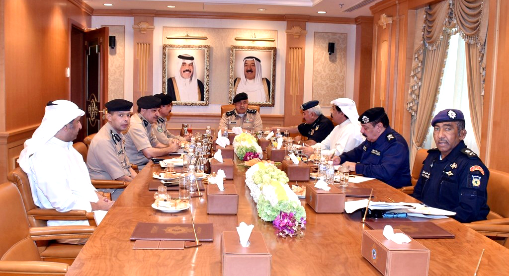 Ministry Undersecretary Lieutenant General Suleiman Al-Fahad during a meeting with senior security field officials