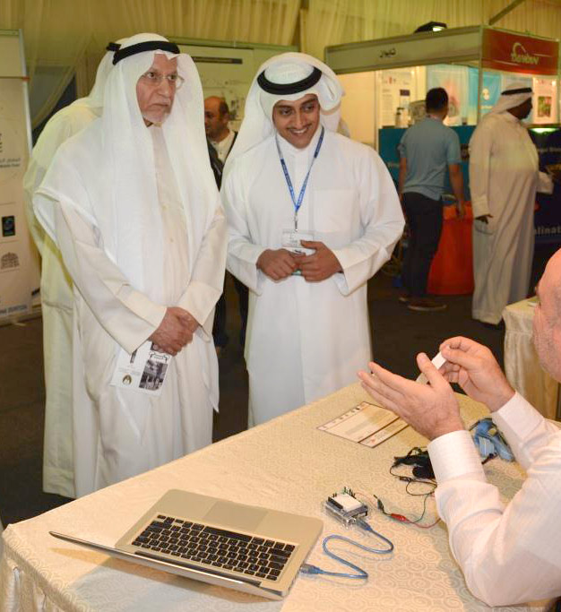 Deputy Chairman of Kuwait Chamber of Commerce and Industry (KCCI) Abdulwahab Al-Wazan during his tour in the inventions fair