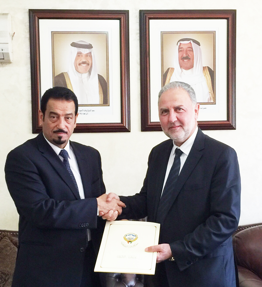 Kuwait's Ambassador to Jordan Dr. Hamad Al-Duaij has handed out a USD 758,000 worth of aid to two charitable societies in Jordan