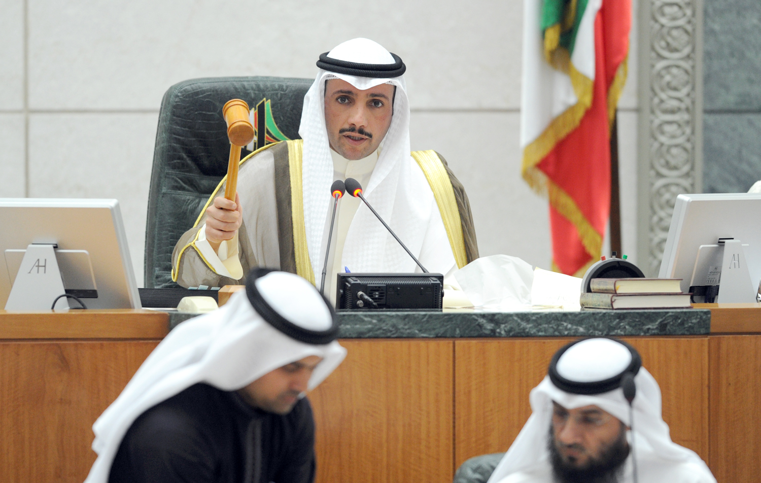National Assembly Speaker Marzouq Al-Ghanim during the session