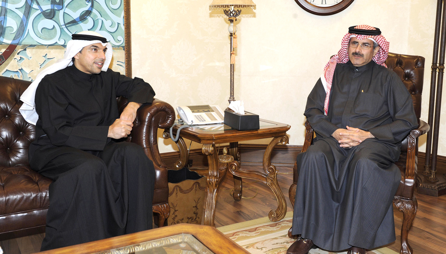 KUNA Board Chairman and Director-General and FANA Chairman Sheikh Mubarak Al-Duaij Al-Ibrahim Al-Sabah receives Kuwaiti Ambassador in Tunisia Ali Al-Thufairi
