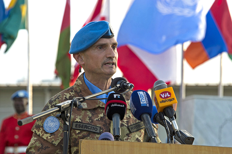 Commander of UN peacekeeping mission in southern Lebanon Major-General Luciano Portolano