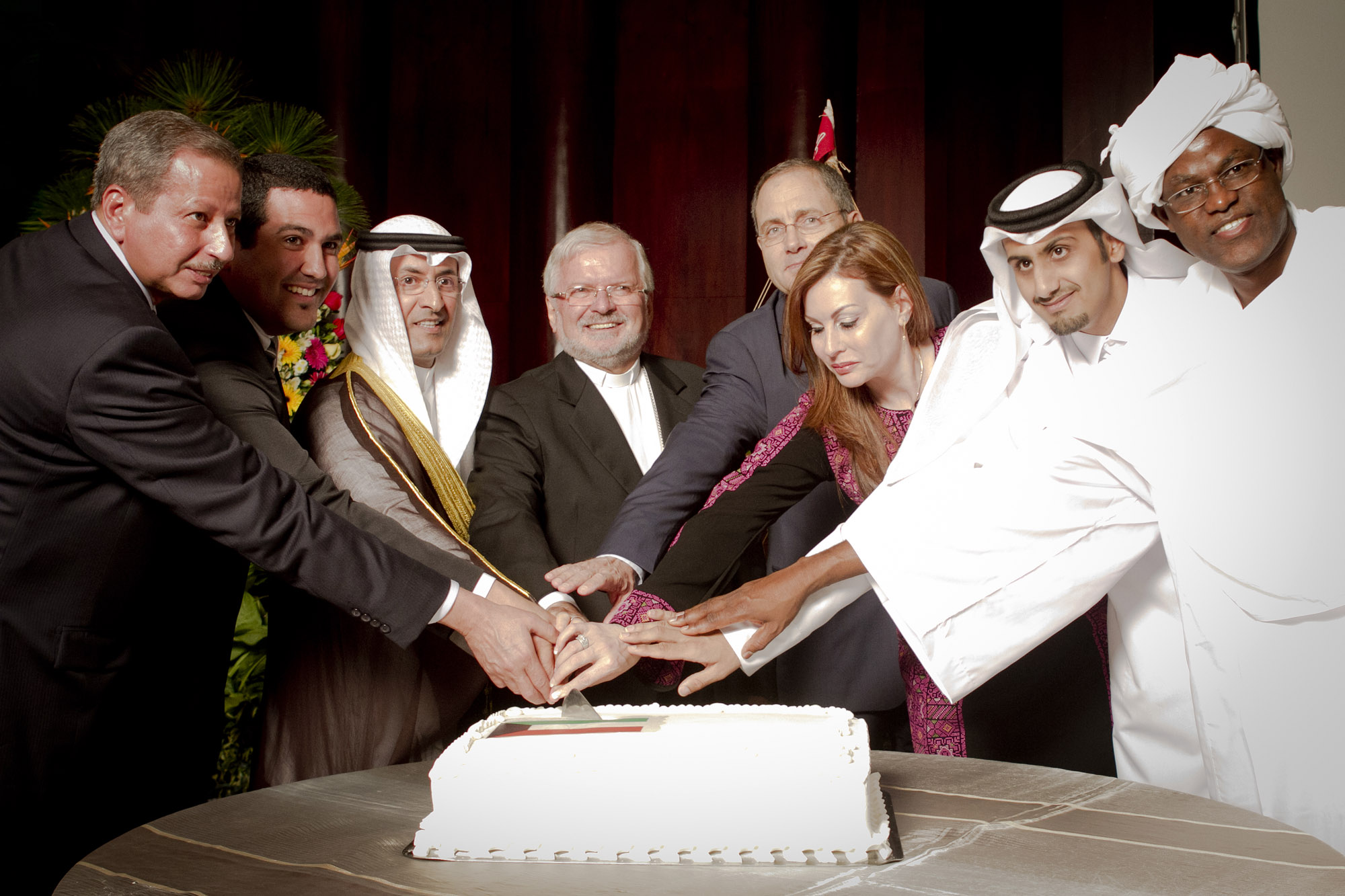 سفير دولة الكويت لدى فنزويلا محمد الشبو  مع السفراء العرب
