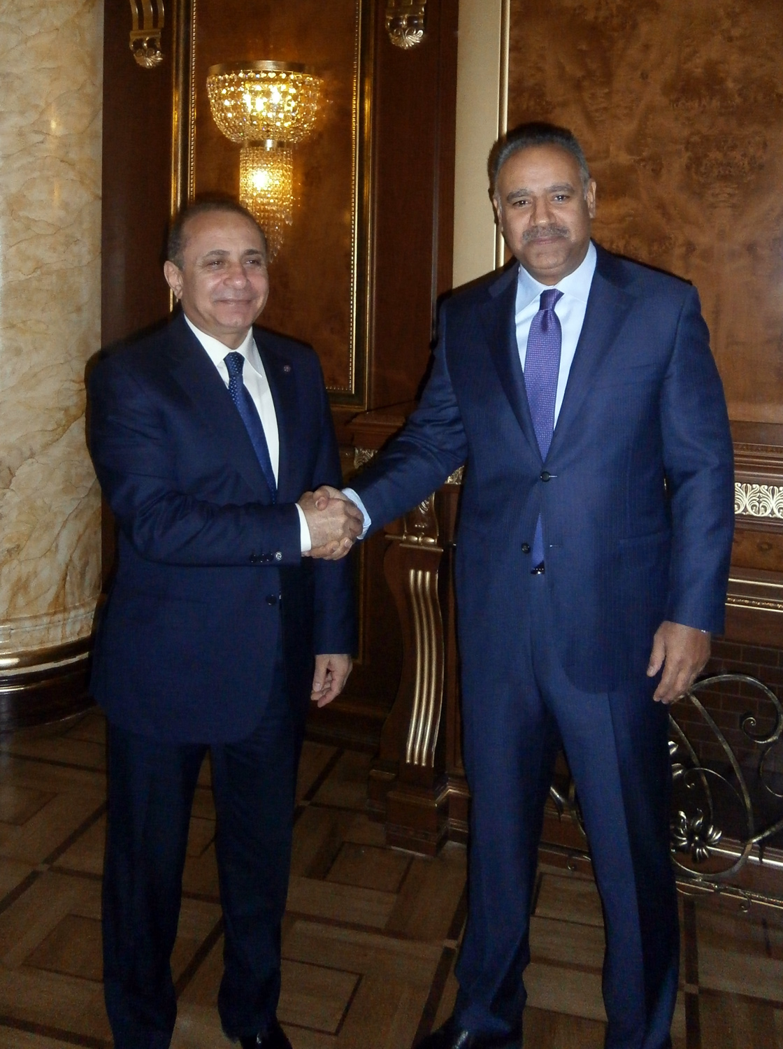 Kuwaiti Ambassador to Armenia Bassam Al-Qabandi meets Armenian Prime Minister Hovik Abrahamyan