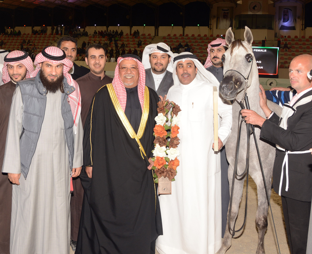 Deputy Minister of Amiri Diwan Affairs Sheikh Ali Jarrah Al-Sabah during the Kuwait's Fourth International Arabian Horse Festival