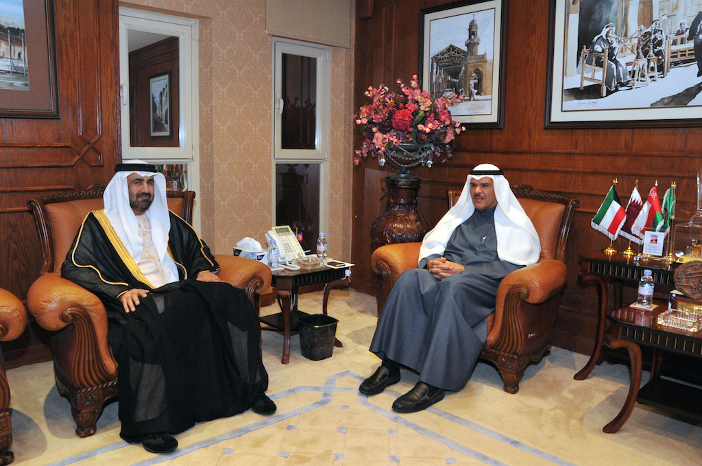 Information Minister and Minister of State for Youth Affairs Sheikh Salman Sabah Salem Al-Humoud Al-Sabah receives UAE Ambassador to the State of Kuwait Rahma Hussein Rahma Al-Zu'abi