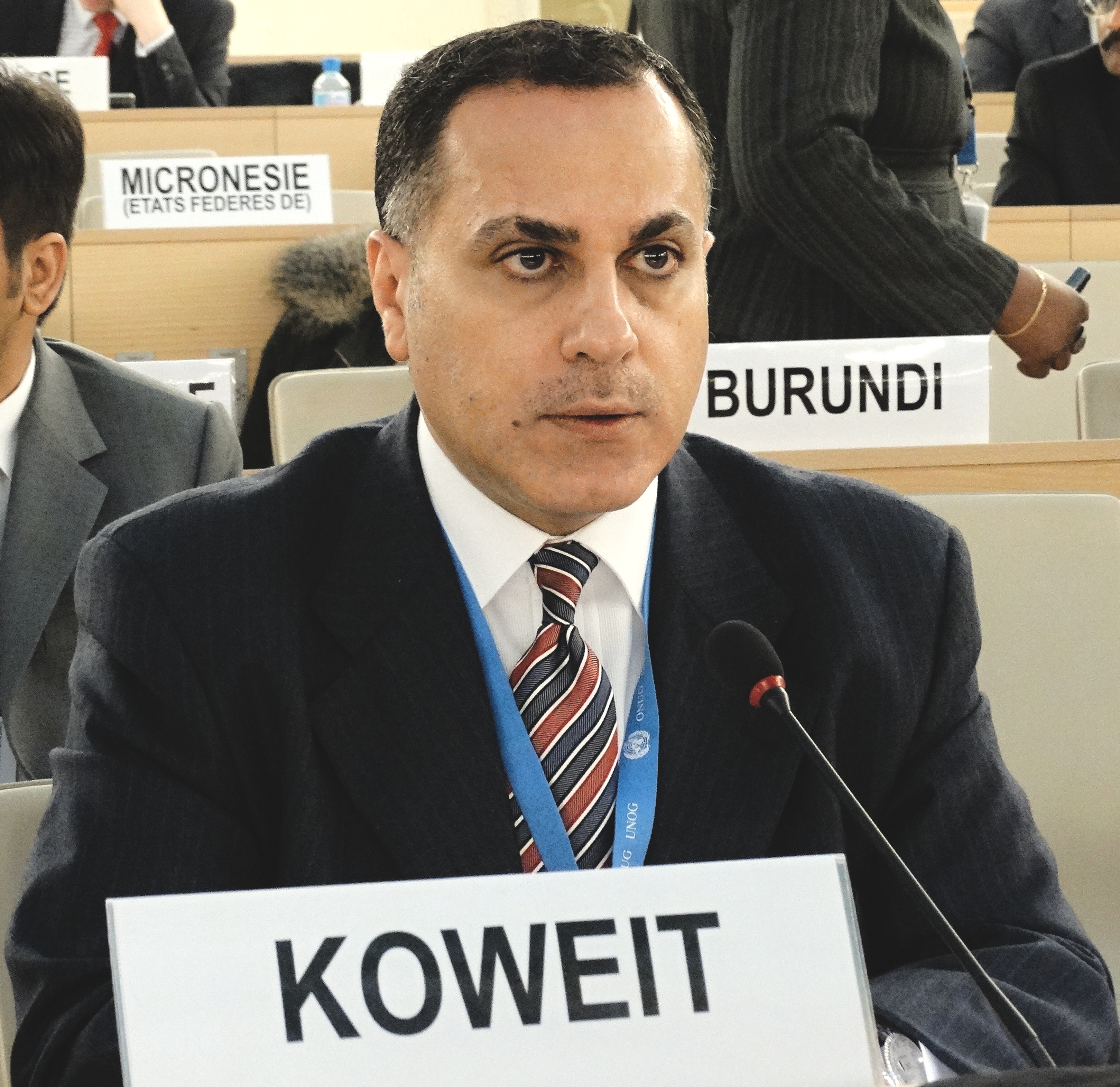 Permanent Delegate to the UN headquarters and international organizations in Geneva Ambassador Jamal Al-Ghunaim