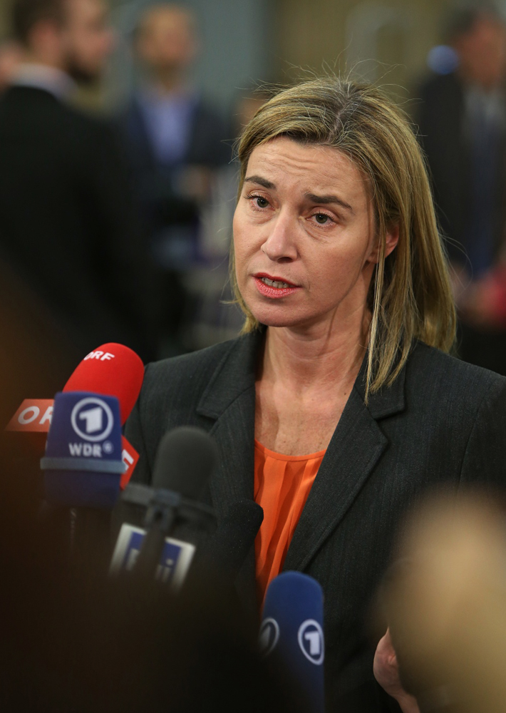 الممثلة العليا للسياسة الخارجية والامنية بالاتحاد الأوروبي فيديريكا موغيريني