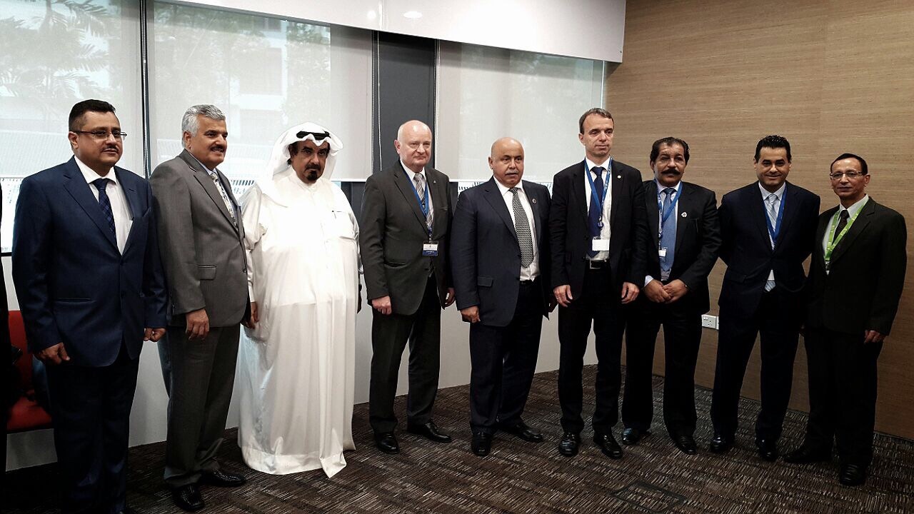 Kuwait's Ministry of Interior Undersecretary Lieutenant General Sulaiman Al-Fahad and the high-level delegation