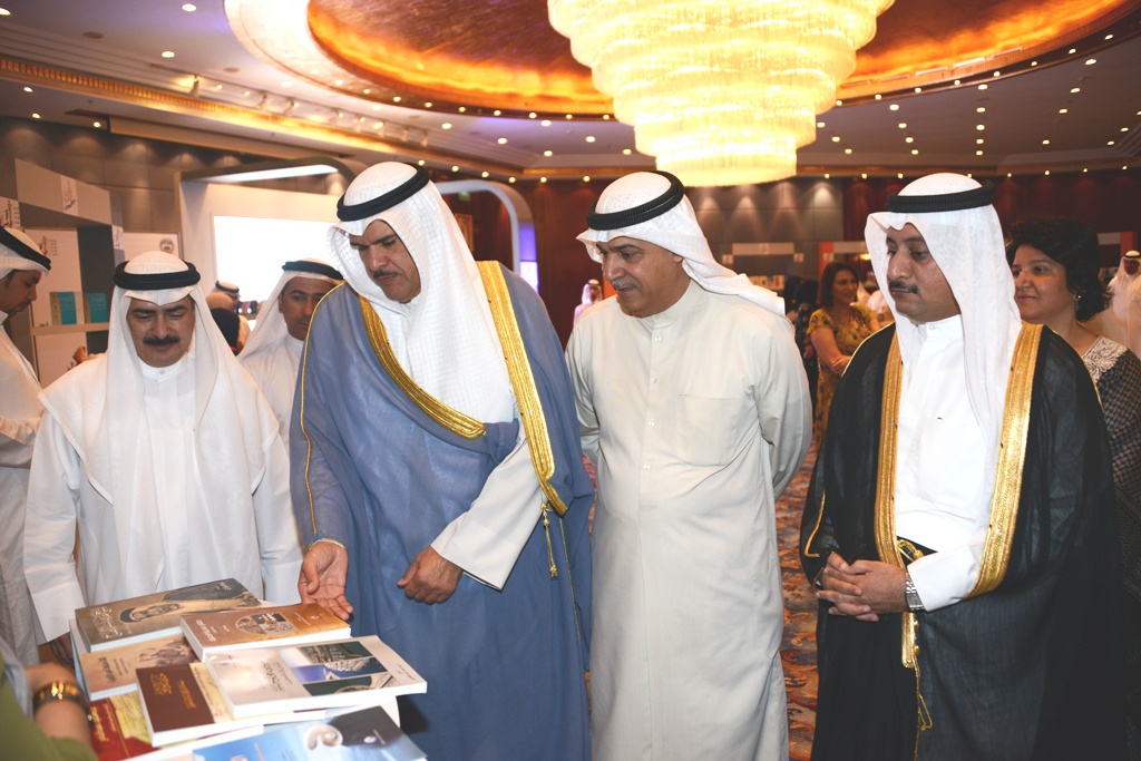 Minister of Information and Minister of State for Youth Affairs Sheikh Salman Sabah Salem Al-Humoud Al-Sabah inagurates the first national reading conference "And cast sight."