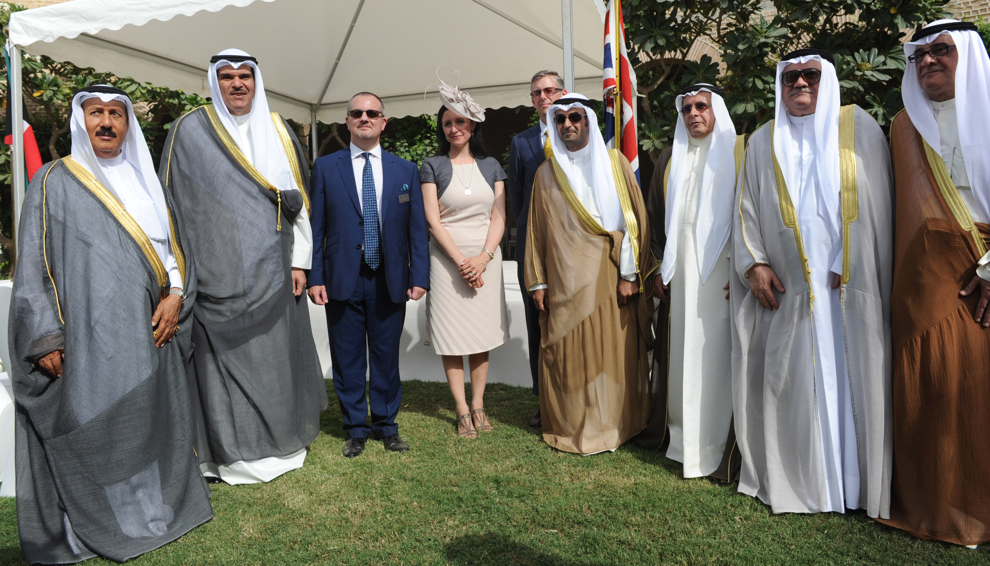 Minister of Minister of Information and State Minister for Youth Affairs Sheikh Salman Sabah Salem Al-Humoud Al-Sabah during the British embassy ceremony
