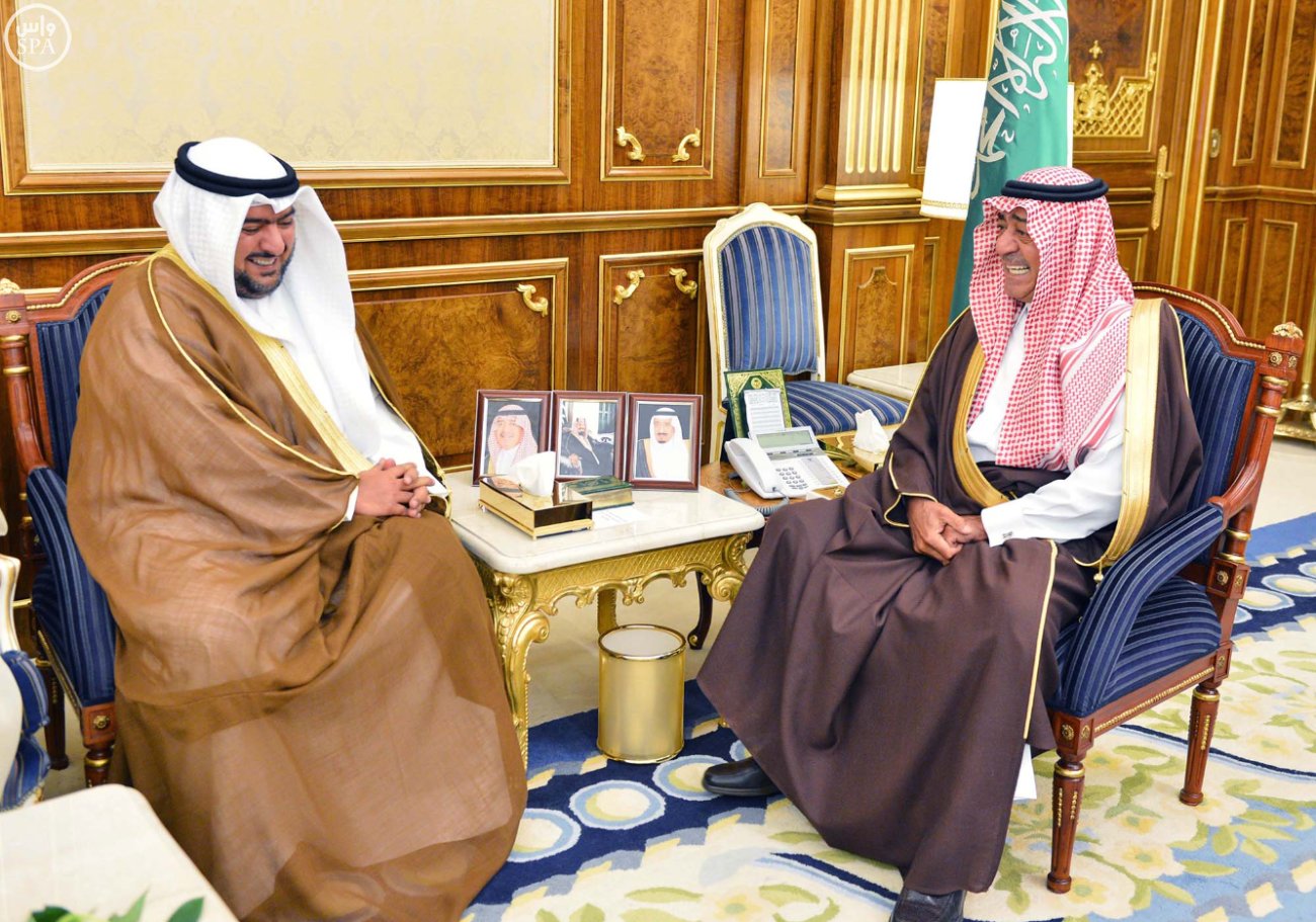 Saudi Crown Prince and Deputy Prime Minister Prince Muqrin Bin Abdulaziz Al Saud received the National Security Apparatus President Sheikh Thamer Ali Sabah Al-Salem Al-Sabah
