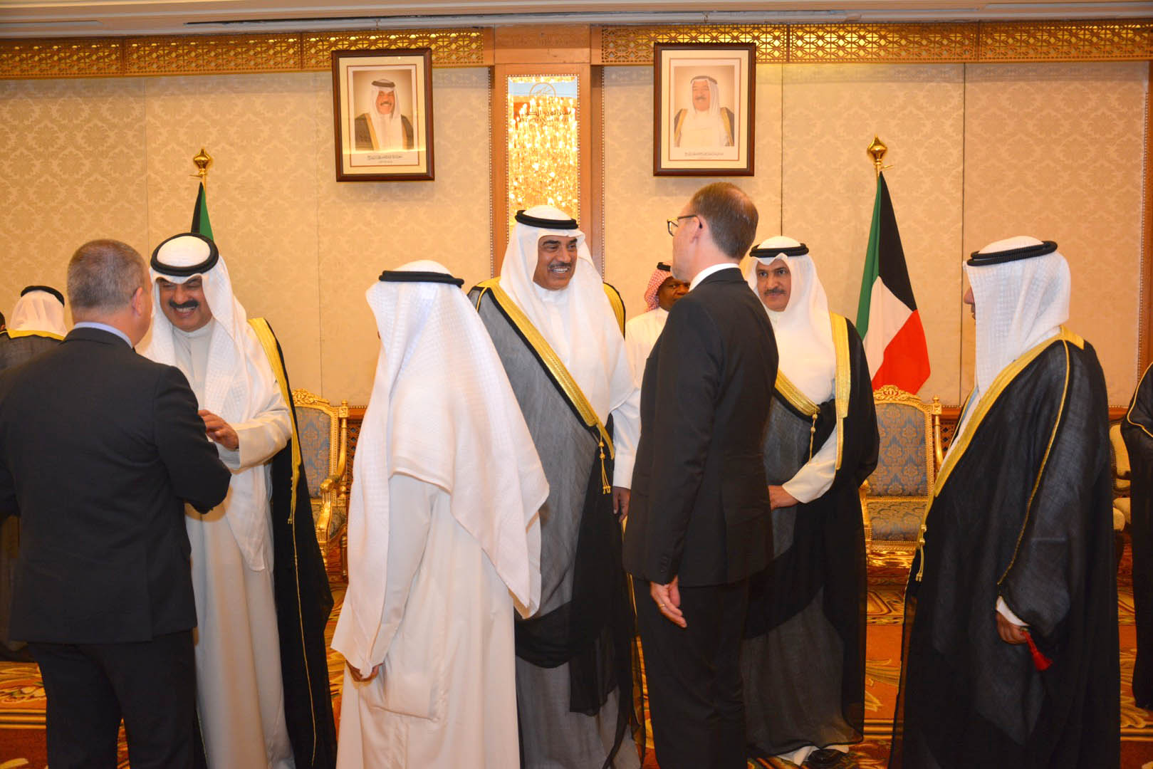 Acting Prime Minister and Foreign Minister Sheikh Sabah Khaled receives heads of missions abroad to the dinner banquet