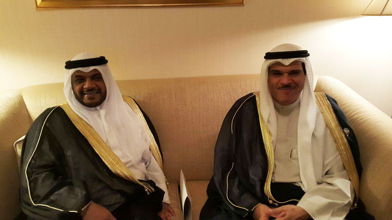 Information Minister and Minister of State for Youth Affairs, Sheikh Salman Al-Sabah arrives Cairo