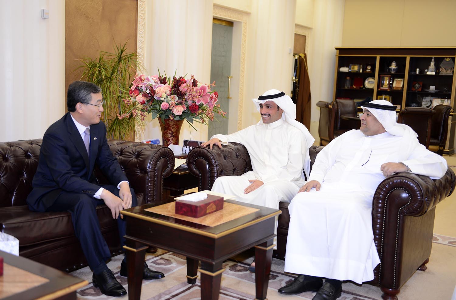 National Assembly Speaker Marzouq Ali Al-Ghanim receives Ambassador of the Republic of Korea to the State of Kuwait Shin Boonam
