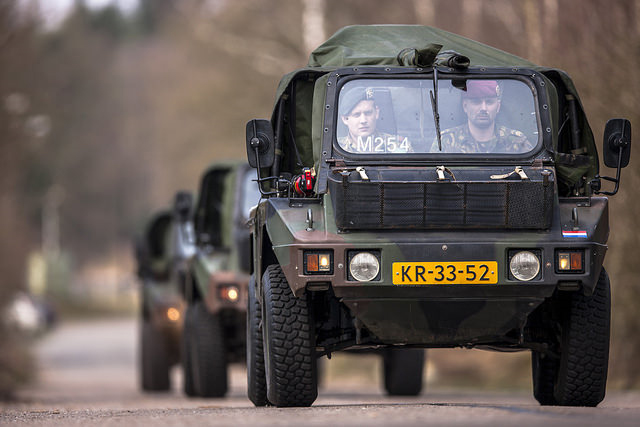 Dutch Soldiers take part in Exercise Noble Jump  exercise   in Eindhoven, The Netherlands
