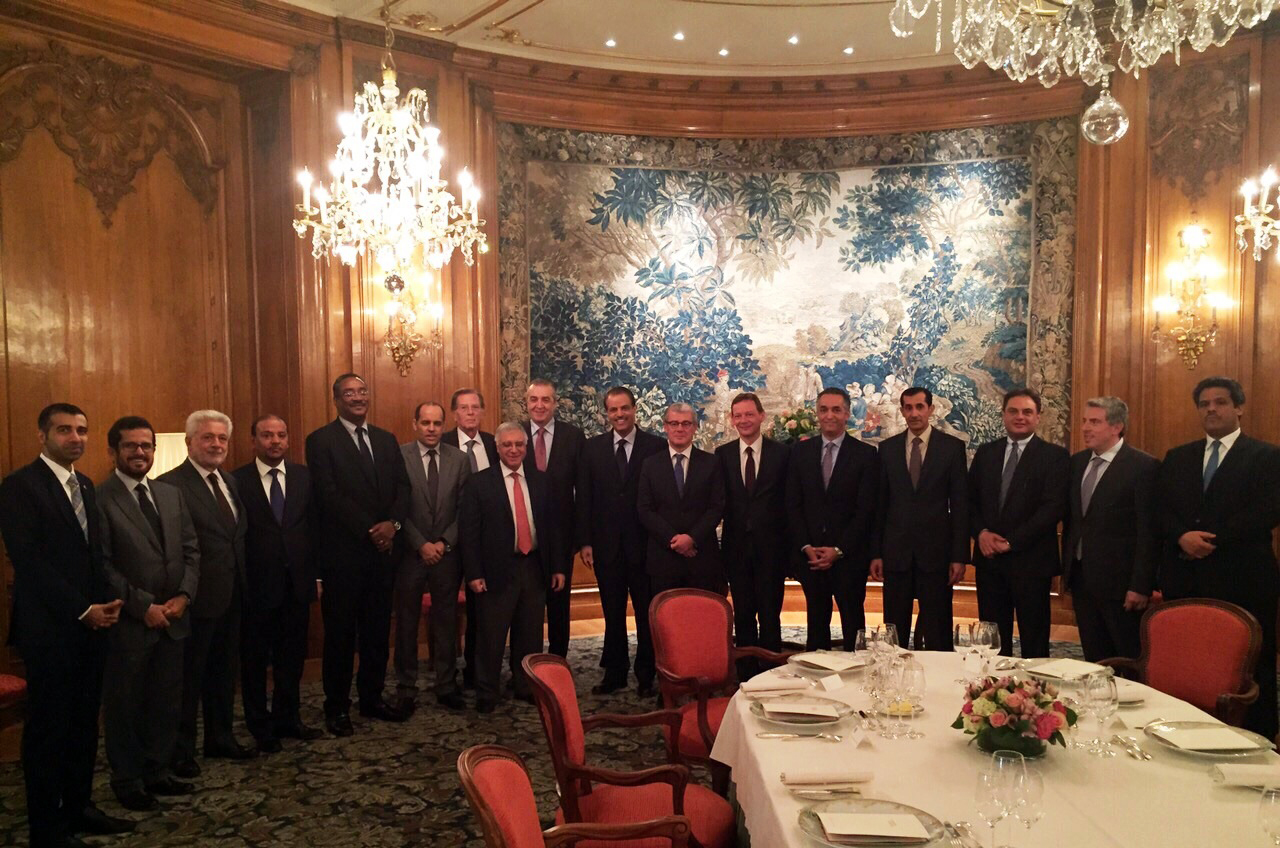 Kuwait Ambassador to France Ali Al-Saeed headed with senior officials at the French Presidential office