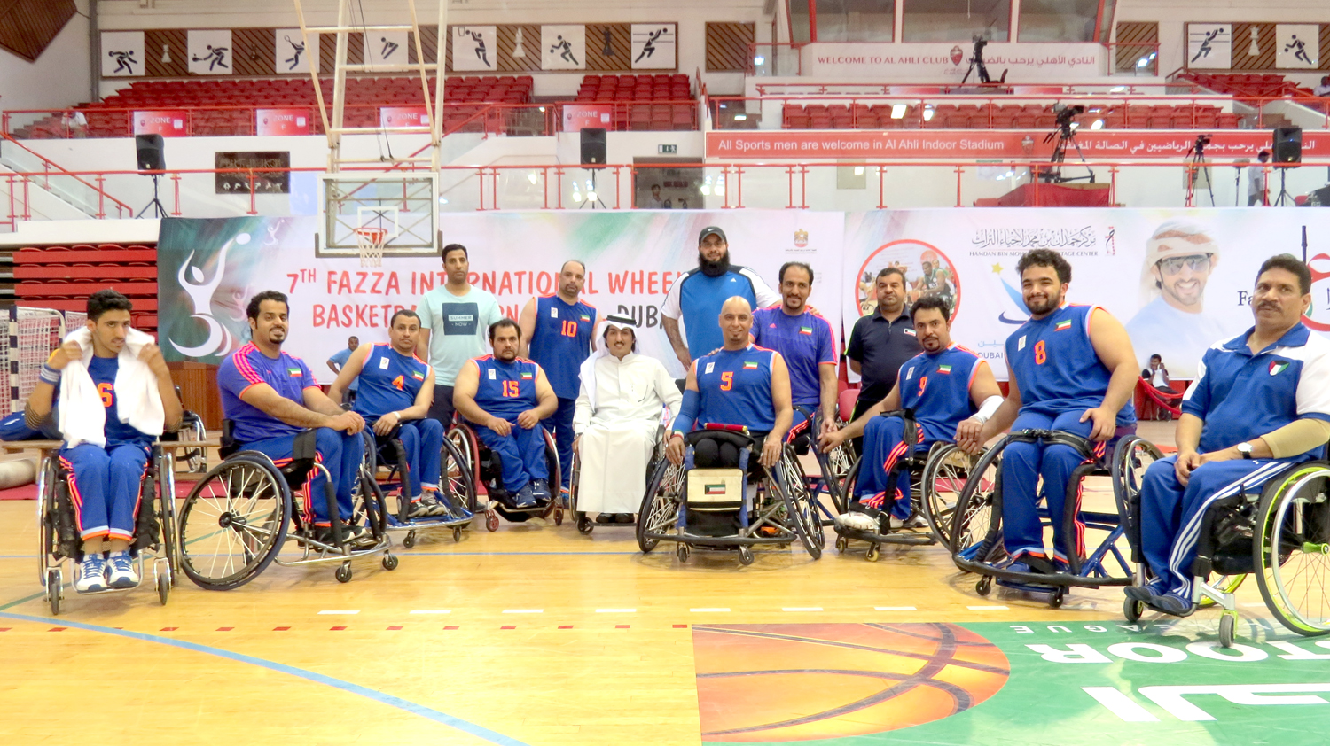 Kuwait ranks 4th at Fazza wheelchair basketball tourney