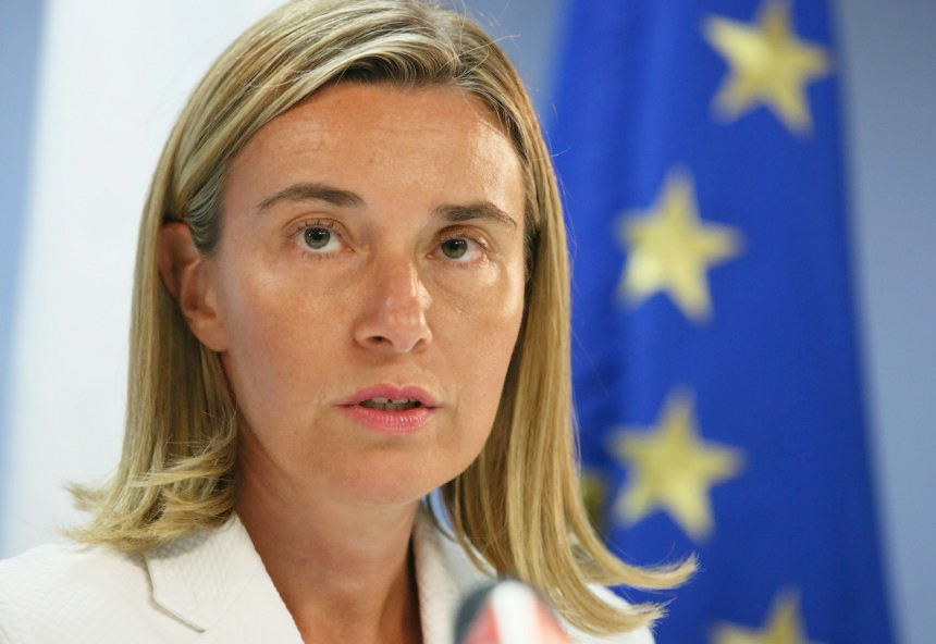 الممثلة العليا للسياسة الخارجية والامنية في الاتحاد الأوروبي فيديريكا موغريني