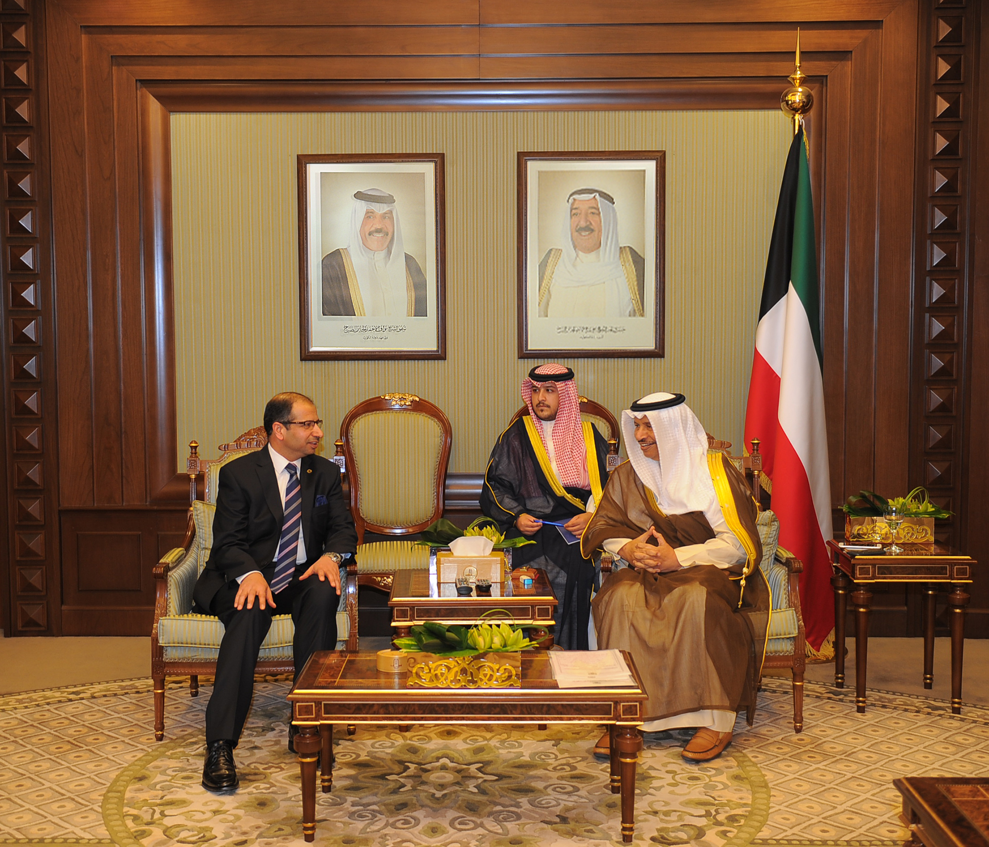 H.H The Prime Minister Sheikh Jaber Al-Mubarak Al-Hamad Al-Sabah held's talks with Speaker of the Iraqi Council of Representatives Salim Al-Jabouri