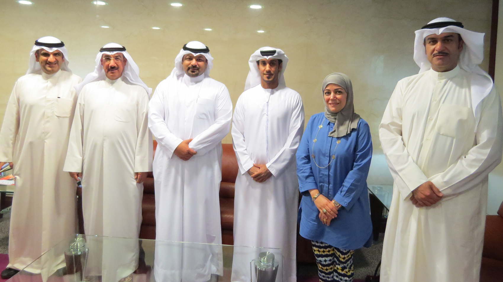 Director General Sheikh Yousef Abdullah Al-Sabah with Kuwaiti Deputy Consul Anas Marafi 