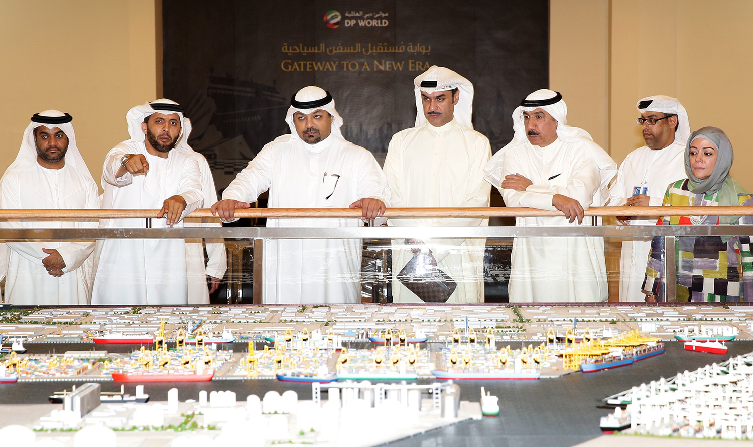 Head of the Kuwaiti delegation and KPA Director General Sheikh Yusuf Abdullah Sabah Al-Nasser Al-Sabah visits Dubai Ports Company