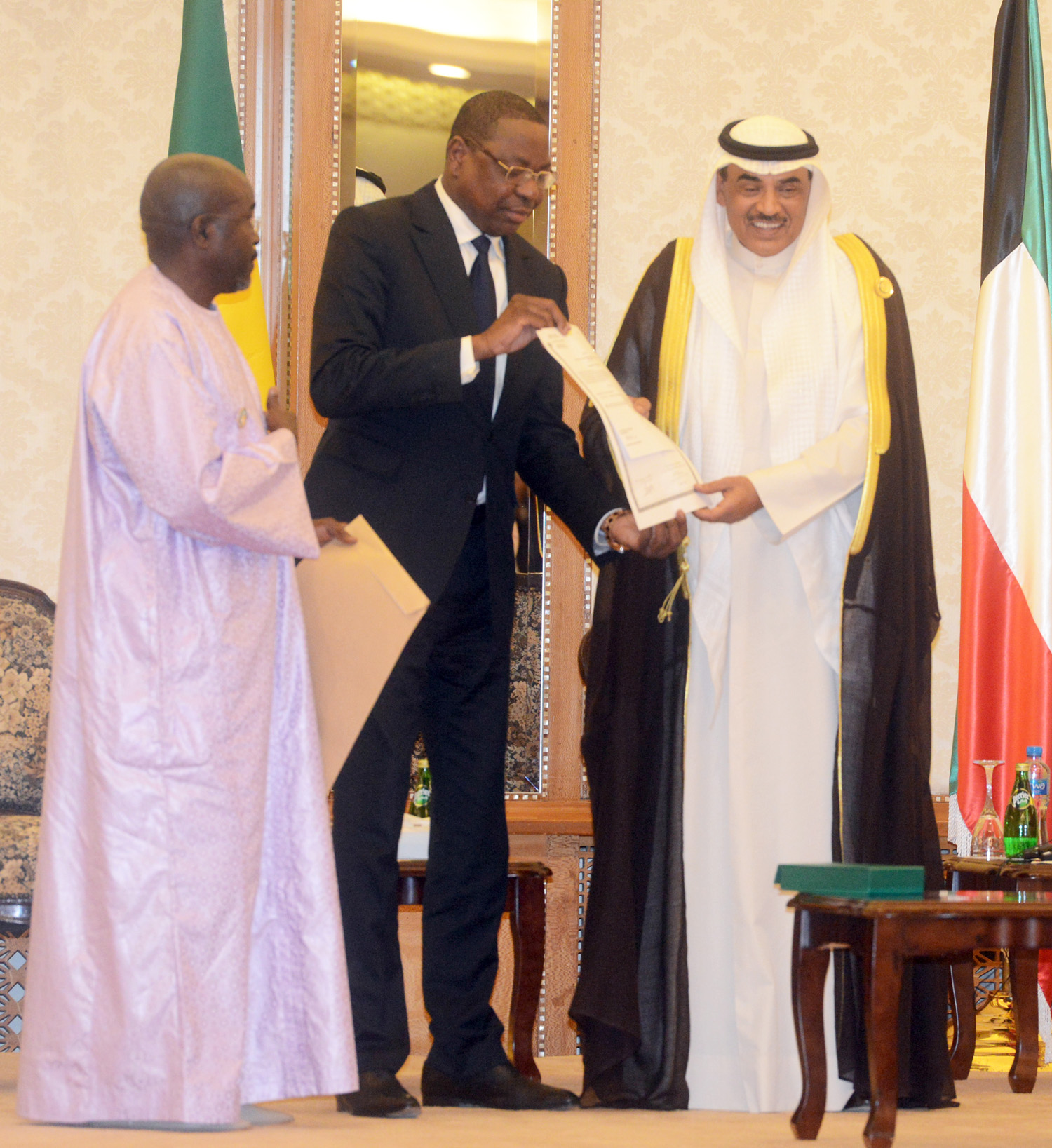President Macky Sall grants Kuwait's First Deputy premier and Foreign Minister Sheikh Sabah Khaled Al-Hamad Al-Sabah Senegal award of the highest order