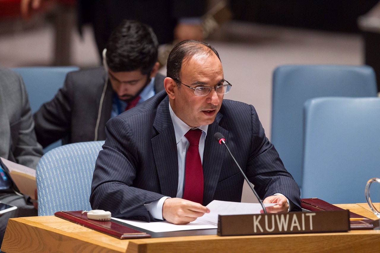 المندوب الدائم للامم المتحدة السفير منصور عياد العتيبي يلقي كلمته