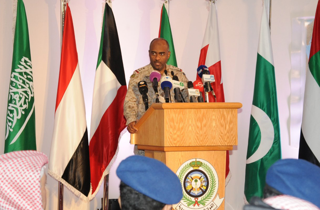 Spokesman of the Saudi-led coalition Brig. Gen. Ahmad Asiri