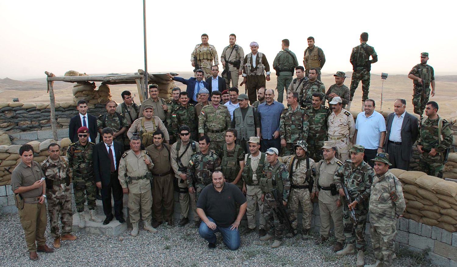 senior Kuwaiti media personnel visit frontline in Kurdistan