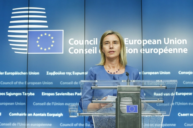EU High Representative Federica Mogherini announced