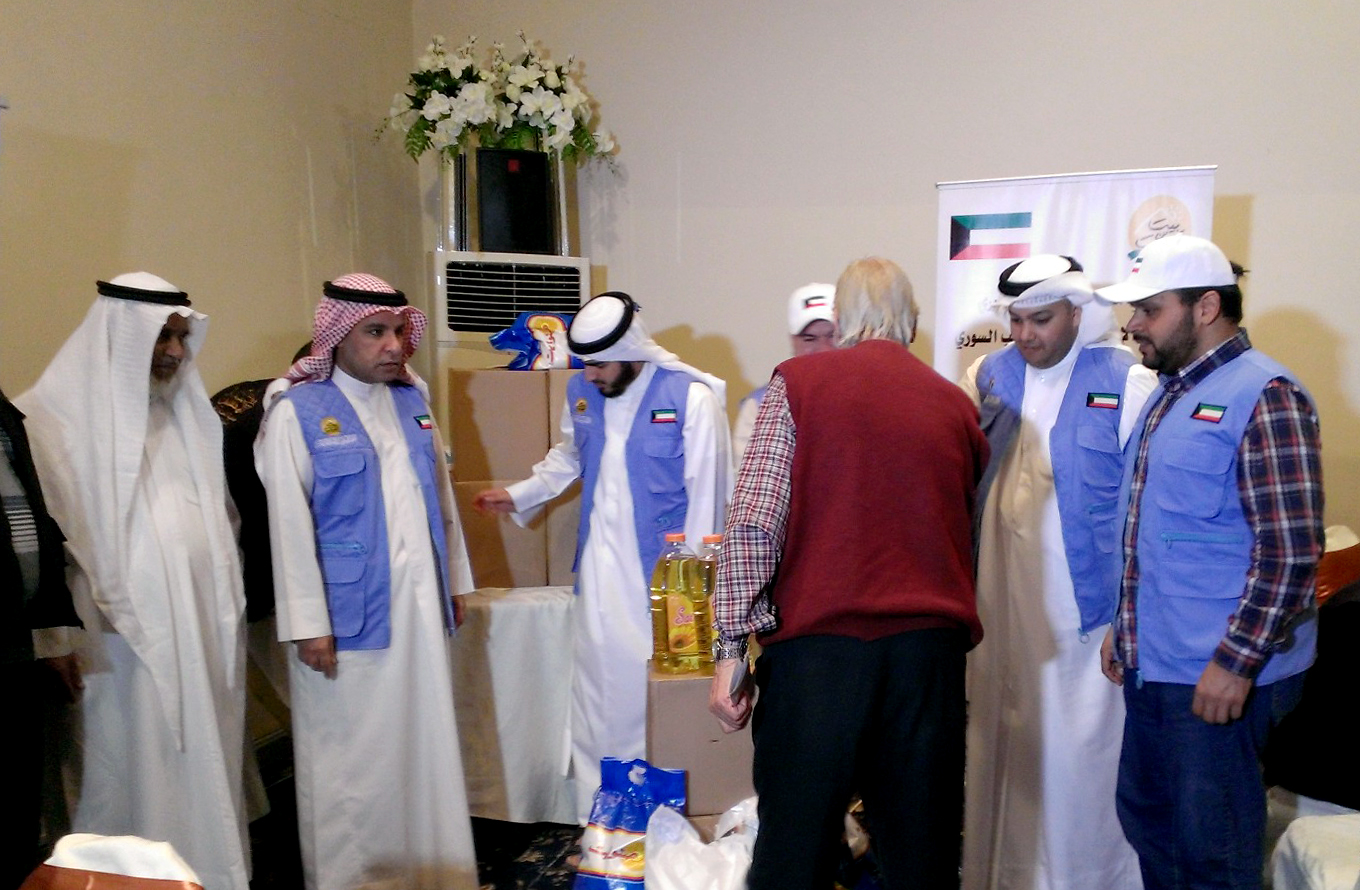 Kuwait's Higher Committee for Syrian Refugees Relief during the humanitarian campaign