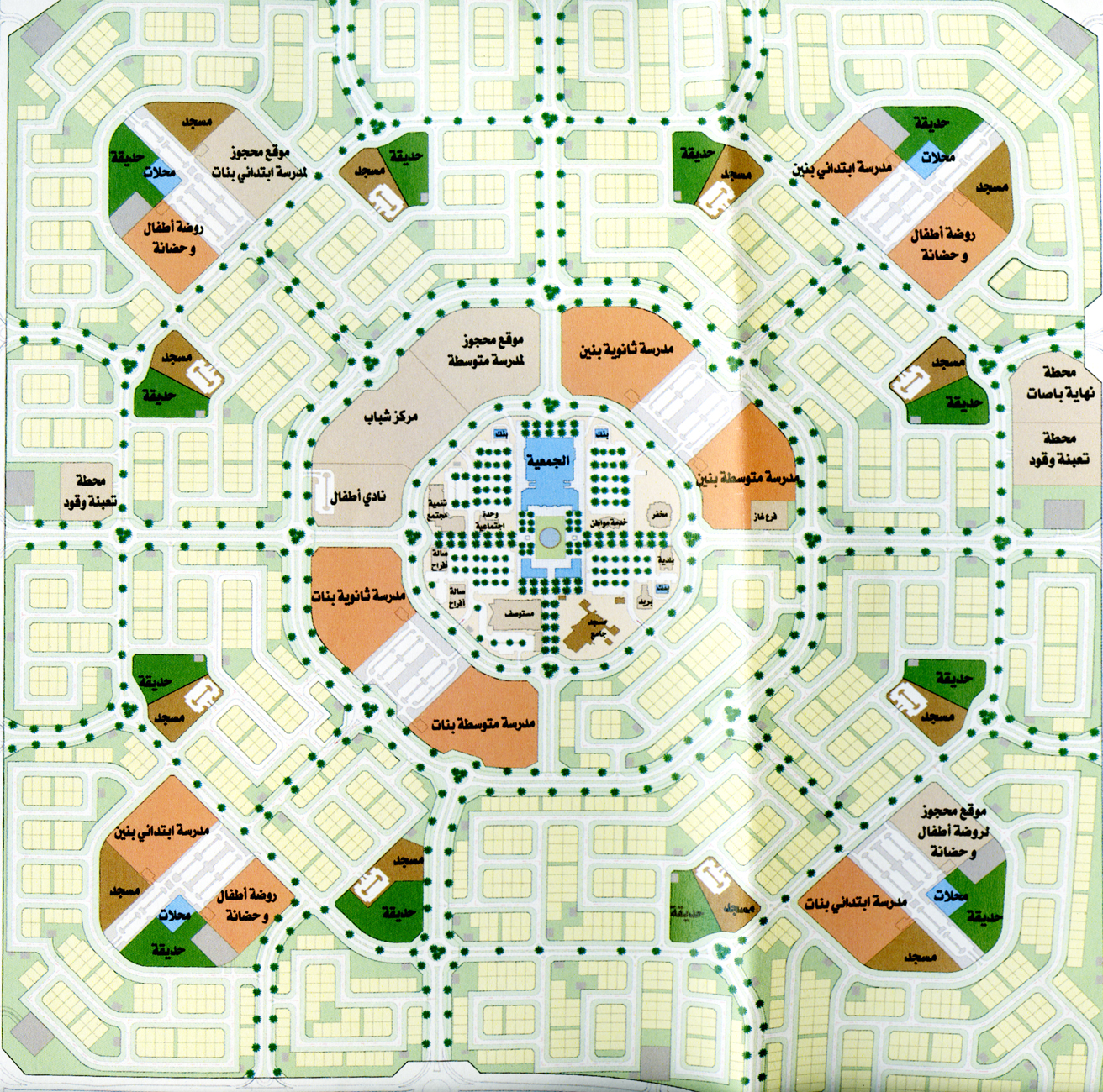 خريطة مشروع مدينة المطلاع