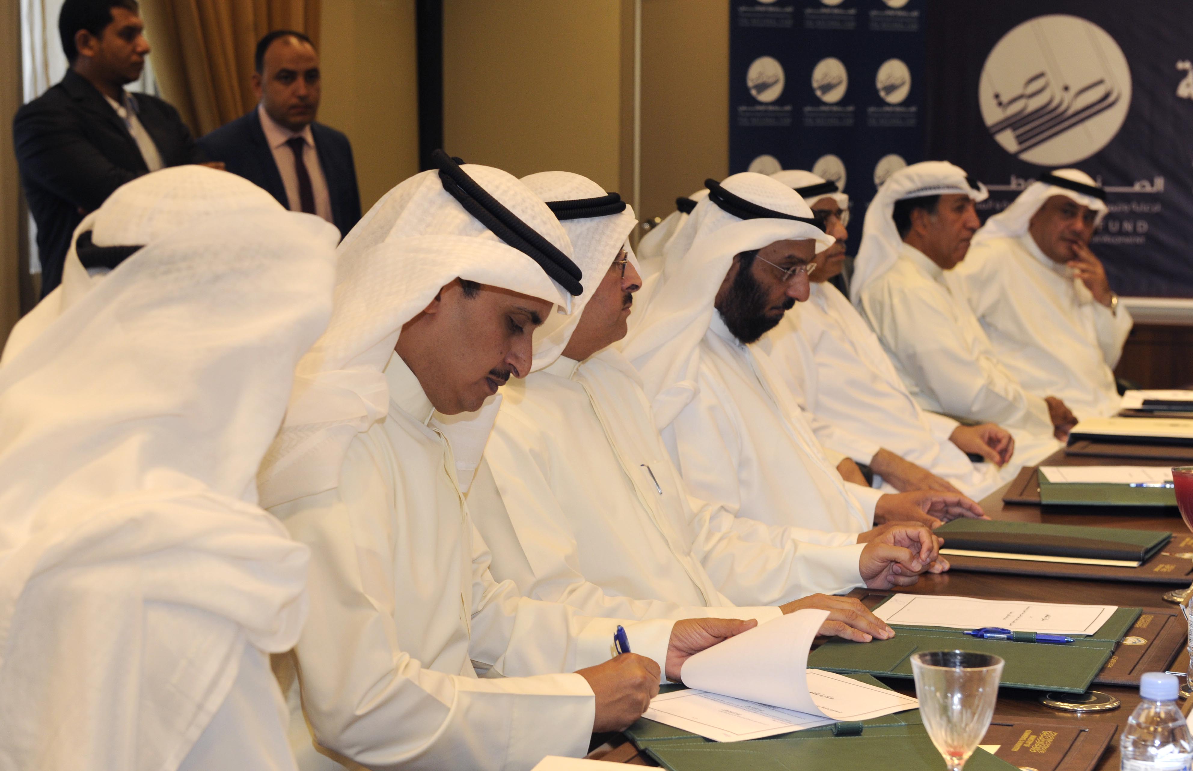 Minister of Commerce and Industry Dr. Yousef Al-Ali during signing ceremony