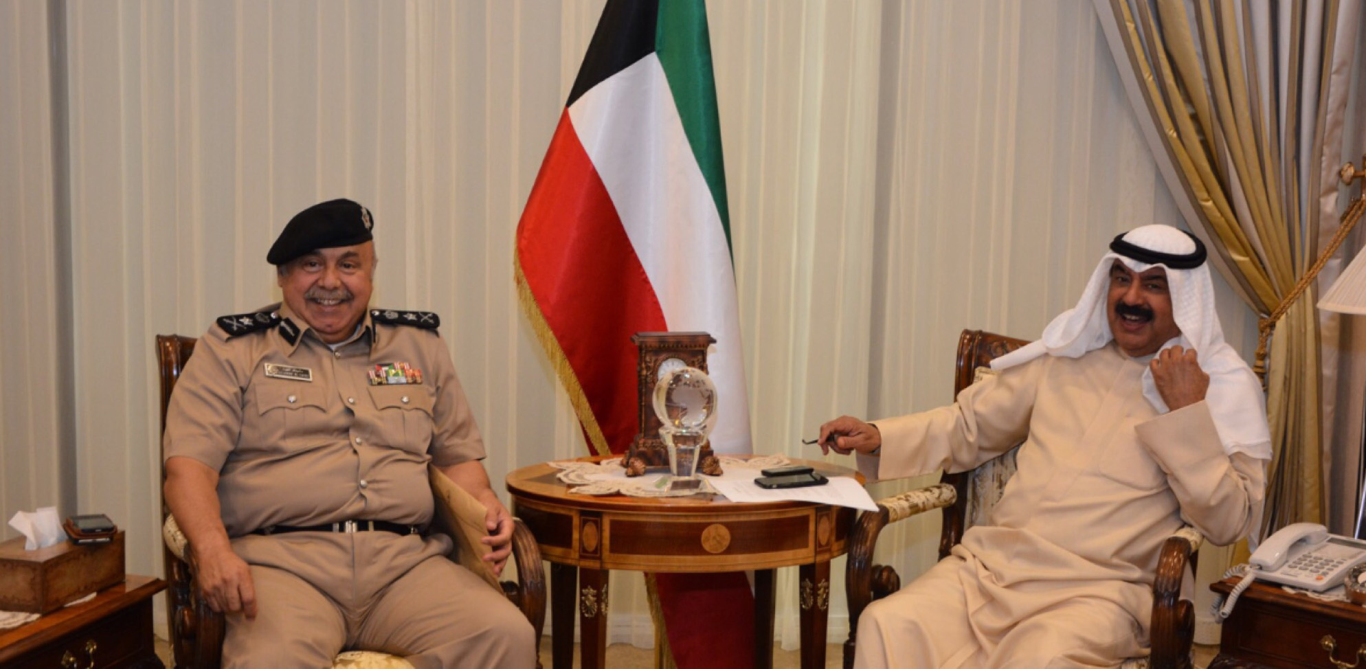 Deputy Foreign Minister Khaled Al-Jarallah meets Ministry of Interior Undersecretary Lt Gen Sulaiman Al-Fahad