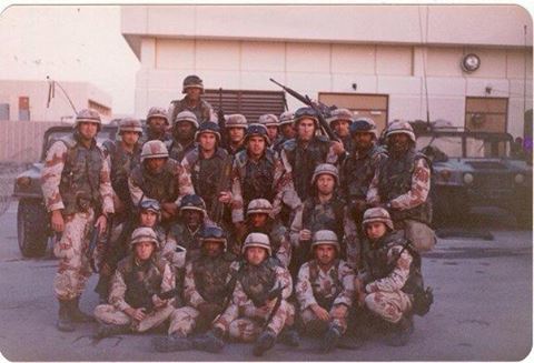 Gulf War Veteran Cee Freeman's brigade in 1991