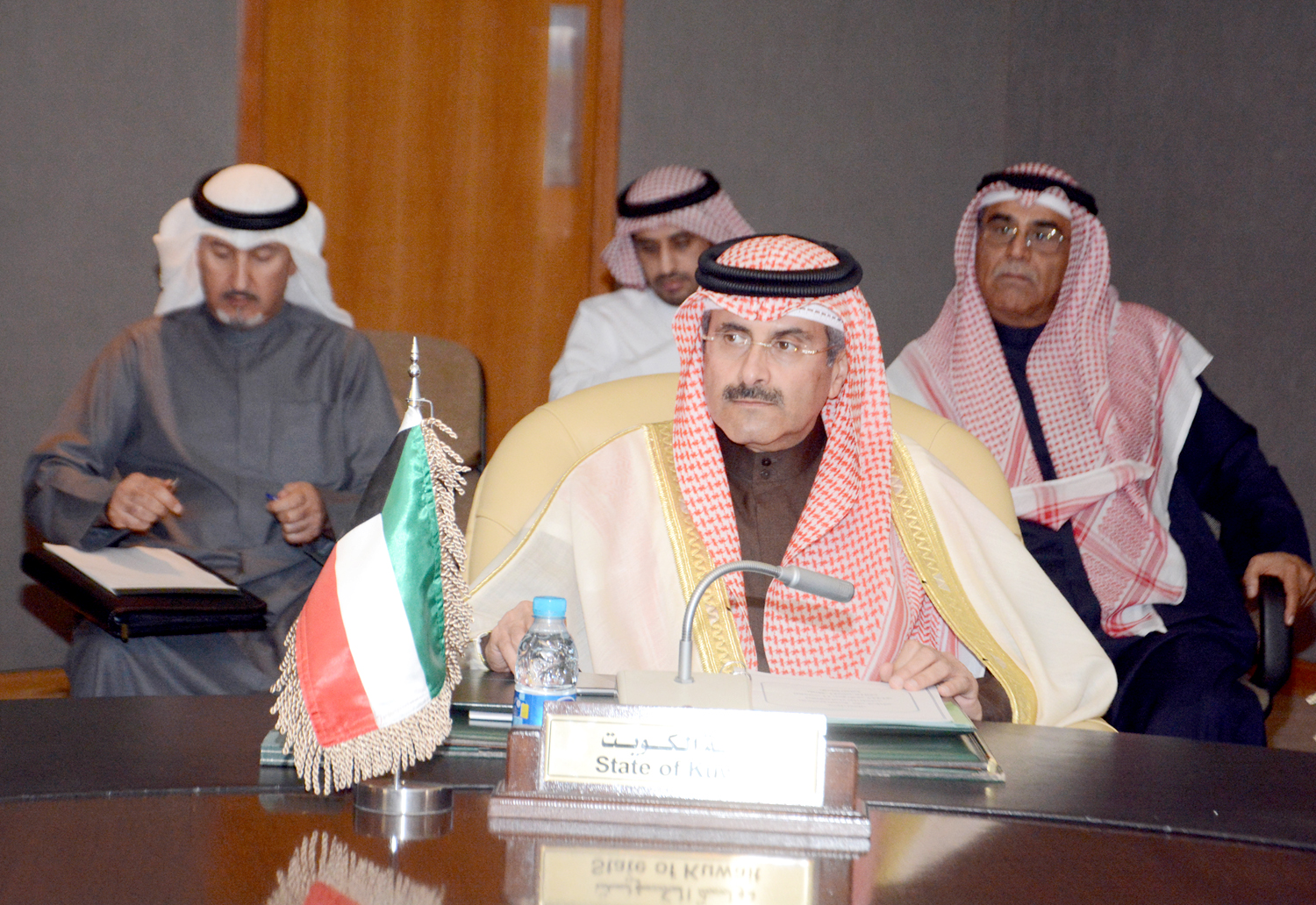 KUNA chief Sheikh Mubarak Al-Duaij during the meeting
