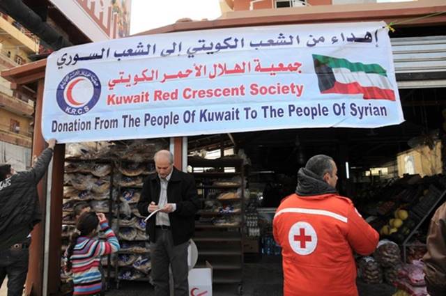 جمعية الهلال الاحمر الكويتي تطلق مشروع انساني كبير للاسر السورية